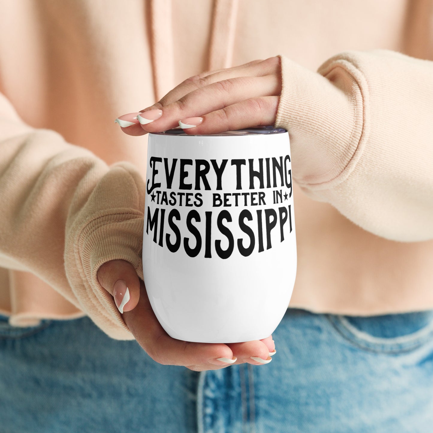Everything Tastes Better Wine Tumbler